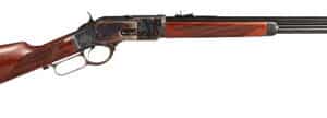 Taylors and Company 1873 Comanchero .357 Magnum 20-inch lever-action rifle with checkered walnut stock