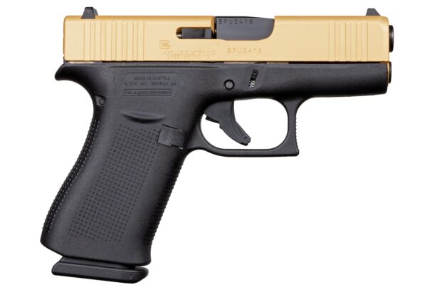 ACG 57005 GLK 43X 9MM 10RD GOLD SLIDE