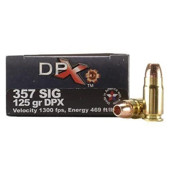 CBDPX357SIG 1 COR-BON Handgun Ammunition .357 SIG 125 gr DPX 1350 fps 20/box