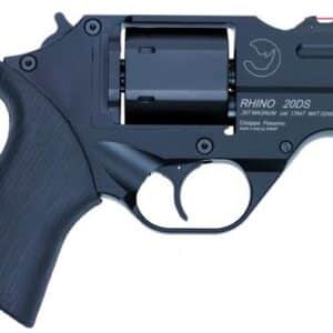 Chiappa Rhino 200DS .357 Magnum 2 inch revolver black rubber grip with leather holster
