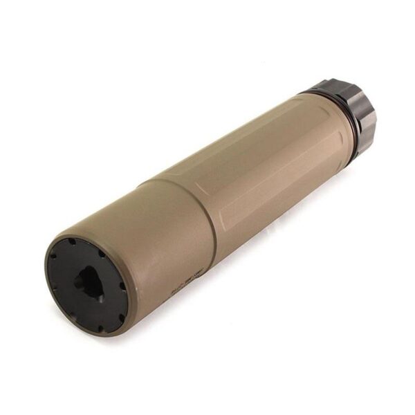 DNSMS762FDE144 Dead Air Silencers Sandman S QD Suppressor 7.62mm(.30 Cal) Stellite/Stainless Steel FDE Finish w/5/8-24 KeyMount