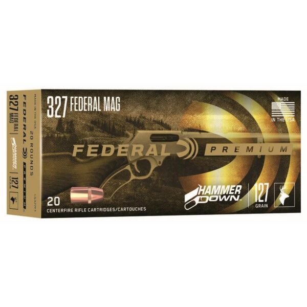 FALG327F1 1 Federal Hammer Down Rifle Ammunition .327 Mag 115 gr SP 1650 fps 20/ct