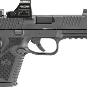 FN 509M T 9mm pistol with Holosun 407C optic, black, 4.5in threaded barrel