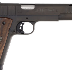 Arsenal Dueller Prismatic double-barrel pistol .45 ACP black steel frame wood grips