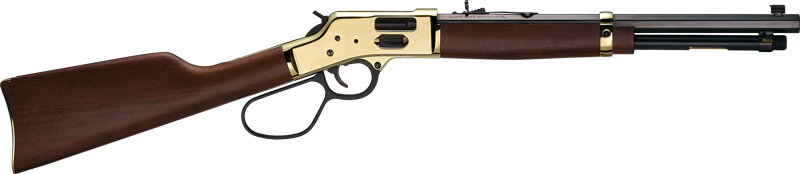 Henry Big Boy Brass 16.5in octagon barrel carbine .44 Mag/.44 Spl polished brass receiver walnut stock