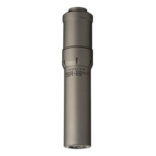 NO90602 1 Nosler Suppressor SR-22 ALTi 1/2x28 .22 Cal 7.53" Grey