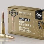 OQPPM7 PPU Match Rifle Ammunition 7.62mm x 54R Match 182 gr FMJ-BT 2625 fps 20/ct