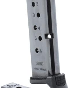 CPD MAGAZINE RUGER LCP - .380ACP 6RD GLOSS BLACK