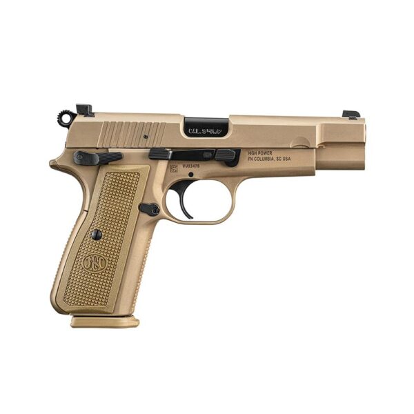 RJ661011178 FN High Power Handgun 9mm Luger 10rd Magazines(2) 4.7" Barrel FDE Slide/Frame