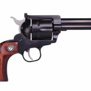Ruger FLATTOP New Vaquero .357 Magnum revolver with 4-5/8 inch barrel, blue finish and wood grip