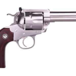 Ruger Bisley Flattop .44 S&W Special 4 5/8" stainless revolver with rosewood grips