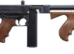 Auto-Ordnance Thompson 1927A-1 Deluxe .45 ACP carbine with case-hardened finish and walnut stock
