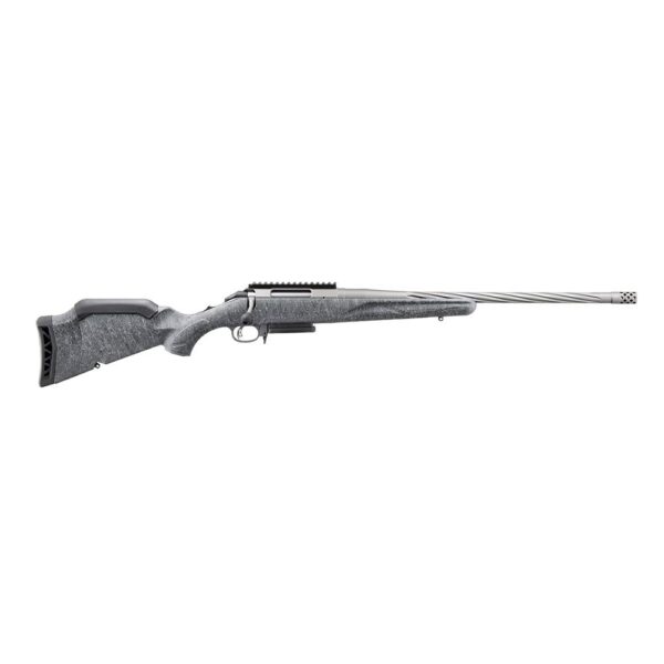 UR469018 Ruger American Rifle Gen II 243 Win 3rd Magazine 20" Fluted Threaded Barrel Gray Splatter Stock