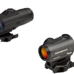 XISORJ43111 Sig Sauer ROMEO4H Red Dot Sight w/QR Mount & Juliet4 4x Magnifier - 1x20mm 2 MOA Ballistic Circle Dot Reticle Black