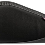 111941 Allen 44411 Deluxe Handgun Case Black w/Gray Trim, Foam Padding, Non-Absorbent Lining & Lockable Zipper 11" L