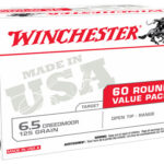 114432 Winchester Ammo USA65CMVP USA Ready 6.5Creedmoor 125gr Open Tip 60 Per Box/4 Case *Value Pack