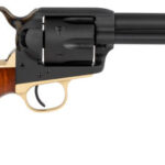 121385 Taylors & Company 550430 Old Randall 357 Mag Caliber with 4.75" Barrel, 6rd Capacity Cylinder, Overall Blued Finish Steel & Walnut Navy Size Grip