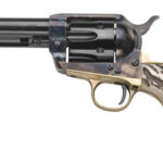 121387 Taylors & Company 200071 1873 Cattleman 357 Mag Caliber with 4.75" Blued Finish Barrel, 6rd Capacity Blued Finish Cylinder, Color Case Hardened Finish Steel Frame & Imitation Stag Grip