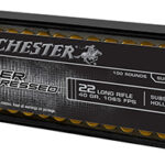 121883 Winchester Ammo SUP22LRHP Super Suppressed 22LR 40gr Lead Hollow Point 100 Per Box/20 Case