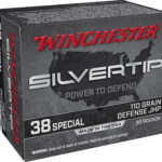 121886 Winchester Ammo W38ST Silvertip 38Special 110gr Silvertip Jacket Hollow Point 20 Per Box/10 Case