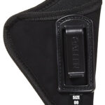 133290 Allen 44600 Inside-The-Pant Conceal Carry Holster Size 00 IWB Black Ultrasuede Fabric, Fits Small/Medium DA Revolvers, Belt Mount Clip, Right Hand