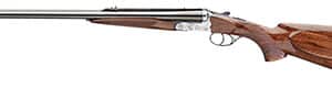 Rizzini USA 7001470 Rhino Express  470 Nitro Express 2rd 23" Gloss Blued 23" Chrome-Lined Barrel Coin Anodized Silver Engraved Steel Oiled Turkish Walnut Ambidextrous Hand