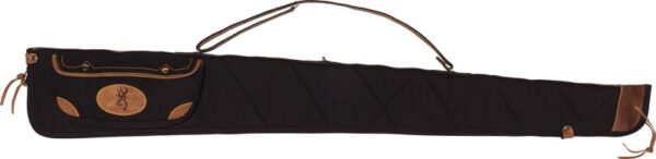 1413889952 BROWNING LONA CANVAS GUN CASE - 52" BLACK/BROWN TRIM W/SLING