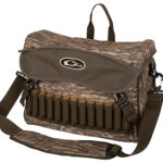 158574 Drake Waterfowl DA1040006 Shoulder Bag 2.0 Mossy Oak Bottomland, 6 Storage Pockets, Exterior Storage & Shell Loops, Choke Tube Sleeves, Adj. Shoulder Strap