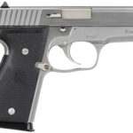 16134 Kahr Arms K9098A K Elite 9mm Luger Caliber with 3.50" Barrel, 7+1 or 8+1 Capacity, Overall Polished Stainless Steel, Serrated Slide & Textured Wraparound Black Polymer Grip