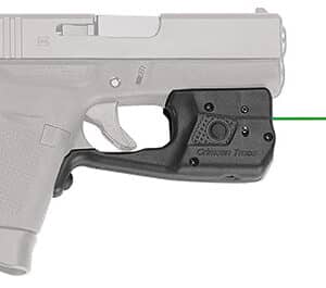 Crimson Trace 0158601 LL-803G Laserguard Pro  Black Green Laser Glock 42/43/43X/48