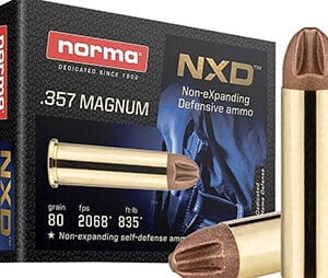 Norma Ammunition 611640020   357Mag 80gr NXD 20 Per Box/10 Case
