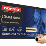 164639 Norma Ammunition 801109265 10mm 180gr Jacketed Hollow Point 50 Per Box/20 Case