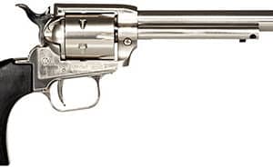 Heritage Mfg RR22NI6BW Rough Rider  22 LR 6rd 6.50" Nickel Steel Barrel, Nickel Aluminum Frame, Matte Nickel Cylinder, Black Laminate Grip, Hammer/Thumb Safety, Exposed Hammer