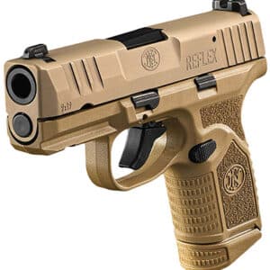 FN Reflex 9mm micro-compact pistol Flat Dark Earth 3.3 inch barrel with two magazines