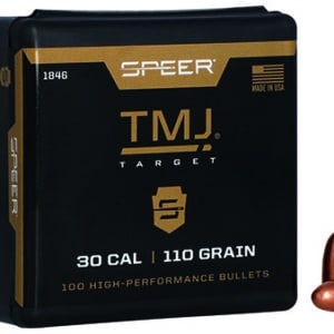 Speer 1846 TMJ  30Cal 110gr Total Metal Jacket Round Nose 100 Per Box/5 Case