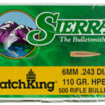 30557 Sierra 1575C MatchKing 6mm 110gr Hollow Point Boat Tail 500/Box