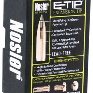 Nosler 59380 E-Tip  30Cal 110gr Spitzer 50/Box