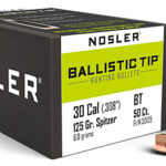 51660 Nosler 30125 Ballistic Tip 30Cal 125gr Spitzer 50/Box