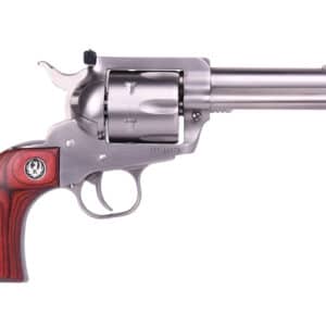 Ruger Flat Top New Vaquero .357 Magnum revolver stainless steel with wood grips and 4-5/8" barrel