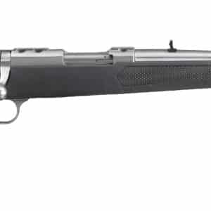 Ruger 77/44 44 Rem Mag 18.5-inch threaded brushed stainless barrel with black synthetic stock
