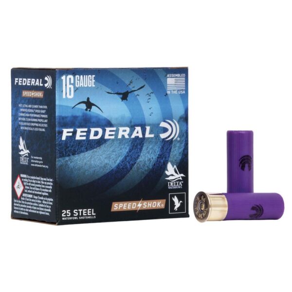 FAWF1684 FEDERAL SPEED-SHOK HIGH VELOCITY STEEL 16GA 2-3/4" 15/16OZ 4 AMMO 25RD