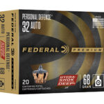 FEP32HSD1 1 FED HYDRA SHOK 32ACP 68GR JHP 20/200