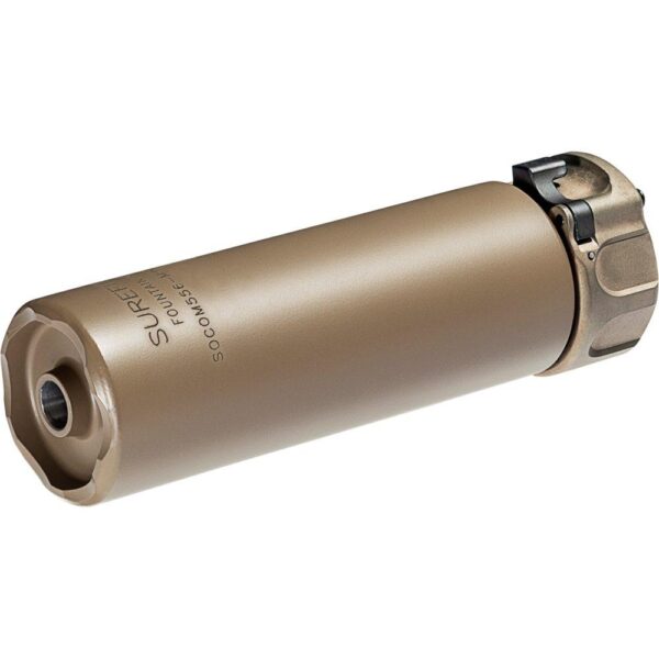 FHSOCOM556MINI2DE Surefire 2nd Gen Fast Attach SOCOM556-MINI2 Suppressor 5.56mm Stainless Steel FDE