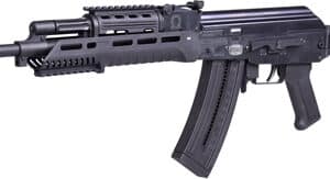 Mauser AK47 Omega .22 LR semi-automatic rifle with folding synthetic stock and Picatinny rail