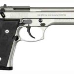 GJS92F500 BERETTA 92FS 9MM 4.9" FS 3-DOT - 15-SHOT INOX BLACK RUBBER USA