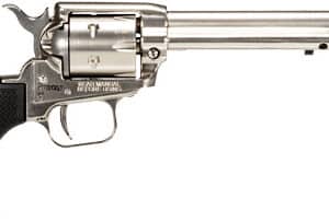 Heritage Arms Rough Rider .22 LR revolver 6.5 inch nickel finish with black poly star grips