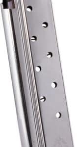 Mec-Gar 1911 Govt Handgun Magazine .38 Super HT Nickel 9/rd