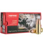 NH801902412 Norma Range & Training Subsonic Rifle Ammunition 9mm Luger 147gr FMJ 50/ct