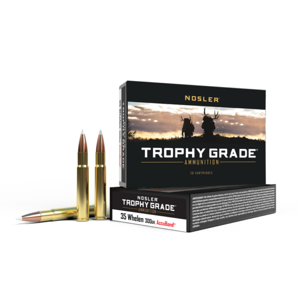 NO60081 1 Nosler Trophy Grade Rifle Ammunition .35 Whelen 225 gr AB 2700 fps 20/ct