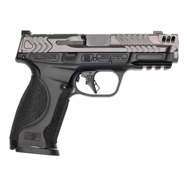 Smith & Wesson M&P M2.0 9mm Carry Comp pistol, 4.22-inch ported barrel, grey/black finish